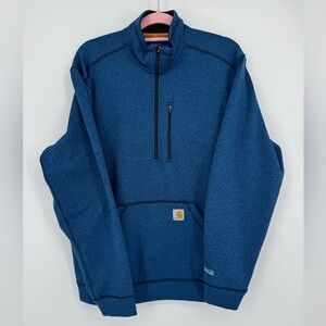 Carhartt Men's Force Extremes Mock Neck Half Zip Sweatshirt Size Large